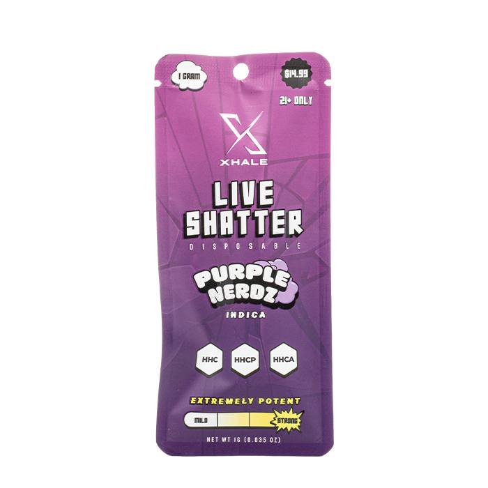 Xhale HHC Live Shatter Disposable 1G - Image 4