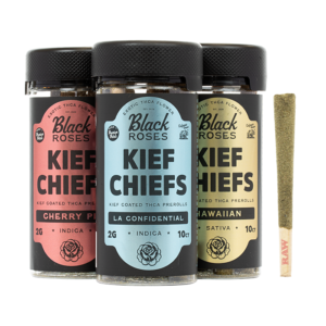 Black Roses Kief Chiefs THCA Prerolls 20G